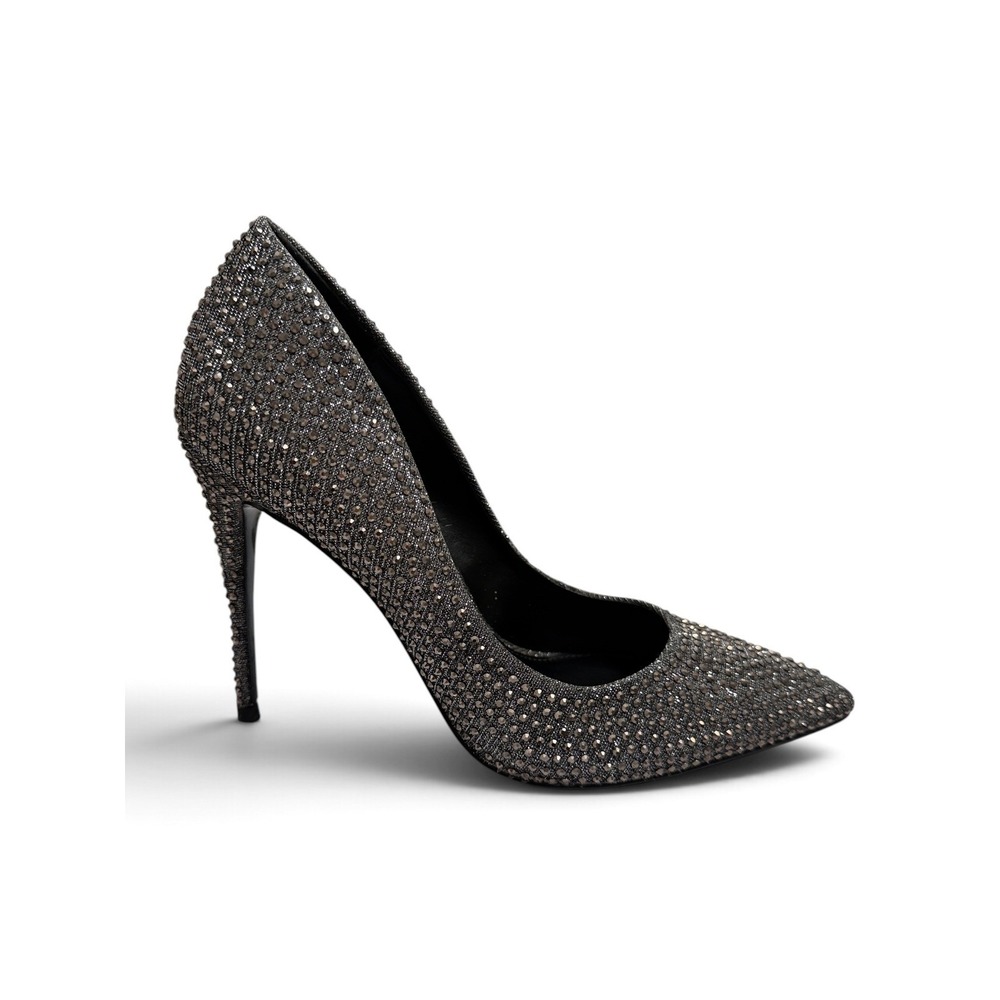 Steve Madden Daisie-R Rhinestone Pumps Womens 8 Grey Good Stiletto Heels